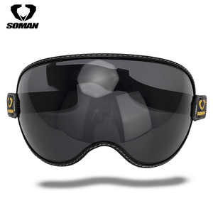 Soman T3เลนส์มอเตอร์ไซค์ย้อนยุค, หมวกกันลมอเนกประสงค์วัสดุ PC - Product Image 3