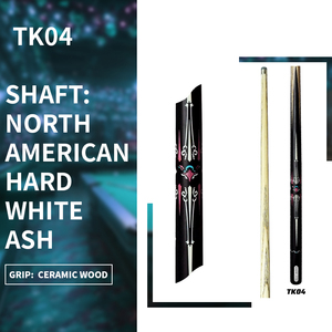 ASRB CUETK04 Stecca da Snooker in Acero Leggera e Resistente da 145 cm, con Giunto Singolo in Acciaio Inossidabile, in Legno di Frassino e Ebano, per Biliardo Sportivo Ronnie - Product Image 2