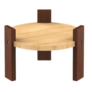 Support surélevé en bois pour gamelles d'animaux, base ronde, pour chiens et chats, utilisation intérieure - Product Image 2