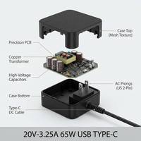 Chargeur pour ordinateur portable USB Type-C 65W 20V 3.25A PD 3.0, adaptateur secteur à charge rapide pour ASUS ZenBook VivoBook Chromebook