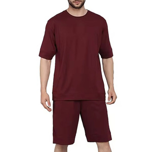 Nuevo Conjunto de Dos Piezas para Hombre, Camiseta y Pantalones Cortos a Juego, Transpirable, Corte Holgado, Informal, para Uso Diario, Conjunto para Vacaciones de Verano en la Playa - Product Image 3