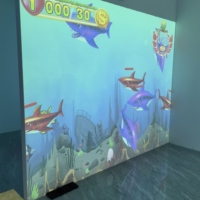AR Proyektor Tampilan Holografik 3D Interaktif, Proyektor Tampilan Holografik 3D Interaktif Berinteraksi dengan Adegan Pencahayaan, Dinding Lantai, Proyeksi Mendalam, Game Taman Hiburan