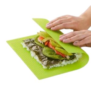 도매 OEM 10.5X9.8 전문 비 스틱 플라스틱 스시 롤링 매트 - Product Image 3