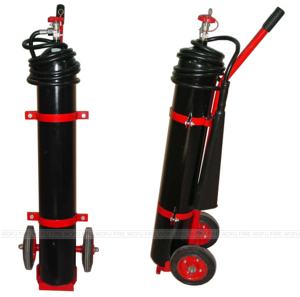 طفاية حريق بعجلات 10 في أول أكسيد الكربون مع بوق وصمام معدات أمان ضد الحريق في العربة - Product Image 2