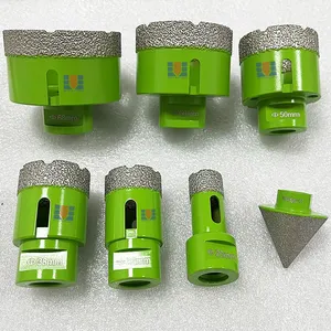 New Green Diamond Hole Saw Diamond Drilling Bits Dry Core Bit Drill Set Braze High-Quality Diamond Crown For Tiles Ceramics