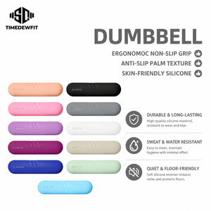 Haltères en silicone personnalisables avec logo, 1 kg et 2 kg, <span class=keywords><strong>pour</strong></span> femmes, vente en gros de <span class=keywords><strong>poids</strong></span> esthétiques <span class=keywords><strong>pour</strong></span> la musculation et le Pilates - Product Image 1