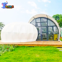 Carpascarpe personnalisée Glamping Tentes de camping uniques Resort House Hotel Tent Snail Sea Shell Glamping Outdoor Tentes