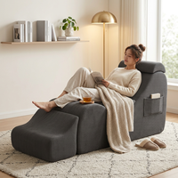 Canapé-lit pliable en mousse haute densité, fauteuil de relaxation, écologique et durable pour appartement, lecture, yoga, détente
