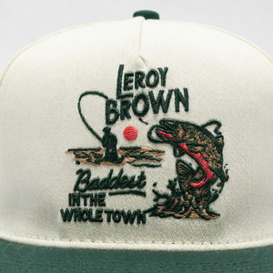 Green Brim Trucker Sombreros 5-Panel Personalizado Bordado Logo Pesca Sombrero Snapback Back Gorras de béisbol Hecho en Vietnam - Product Image 3