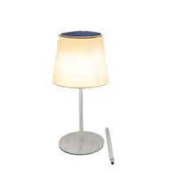 Lámpara de Mesa LED Solar Cónica Grande, Batería de 3600 mAh, Carga Rápida de 2A, Resistente a la Lluvia y a la Exposición Solar, para Acampar al Aire Libre