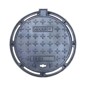 Couvre-regards en fonte ductile ronds sur mesure EN124 B125 C250 D400 répondant aux exigences d'installation routière variées. - Product Image 1