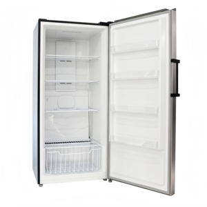Réfrigérateur-congélateur à compresseur en acier inoxydable de haute qualité, neuf, à congélateur supérieur, économe en énergie, pour usage domestique et hôtelier - Product Image 3