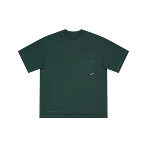 T-shirt décontracté à coupe ajustée avec poche - Polyester/coton doux et respirant, séchage rapide et anti-plis pour un confort quotidien - Product Image 3