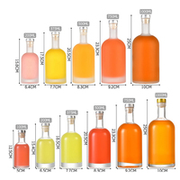 Usine de fabrication Bouteille en verre de vodka cylindrique transparente de 700 ml