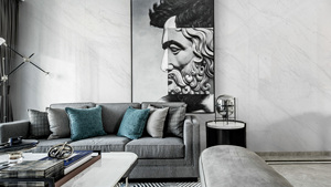 Tocador <span class=keywords><strong>de</strong></span> <span class=keywords><strong>baño</strong></span> con piedra sinterizada superior, azulejo <span class=keywords><strong>de</strong></span> porcelana sin estilizar, hoja <span class=keywords><strong>de</strong></span> cerámica, armario <span class=keywords><strong>de</strong></span> cocina, mesa, - Product Image 4