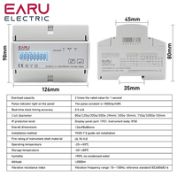 Compteur d'énergie bidirectionnel triphasé Tuya WiFi ZigBee, moniteur 3*110/190V ou 230/400VAC, transformateur de type séparé 3 pièces EA7321C-BI