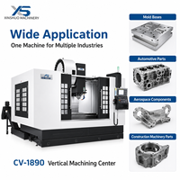 Centre d'usinage vertical CNC 3 axes robuste, commande FANUC, BT50, 24 outils ATC, machine de fraisage haute vitesse CV-1890 380V
