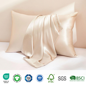 <span class=keywords><strong>Taie</strong></span> d'<span class=keywords><strong>oreiller</strong></span> en soie de luxe personnalisée 50x75 cm 19/22/25 Momme, housse de coussin en soie, certifiée Oeko-Tex Standard 100, pour la maison et la chambre - Product Image 6