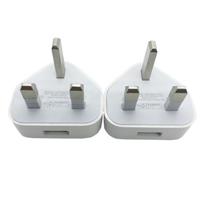 Factory High Quality UK <strong>Plug</strong> 3pin <strong>USB</strong> Wall Charger Power Adapters 5W <strong>USB</strong> Charging Charger for iPhone 5 6 7 8 C 11 12 Pro Max - Product Image 4