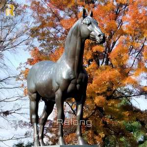 RELONG Vente en gros de statues de chevaux arabes en <span class=keywords><strong>bronze</strong></span> sur mesure pour la décoration extérieure - Product Image 6