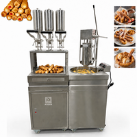 Machine à churros commerciale en gros avec friteuse à crème 3x5L en acier inoxydable, fabricant de churros espagnols, fournisseur d'usine