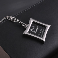 Mini cadre photo créatif personnalisé porte-clés pendentif pour sac à dos de voiture suspendu petite entreprise vêtements accessoires breloques de sac