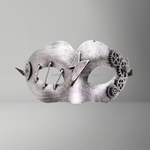 Masque de chat Steampunk <span class=keywords><strong>Cyber</strong></span> <span class=keywords><strong>Punk</strong></span> Masques de fête d'Halloween faits à la main avec lunettes LED pour le fabricant de costumes de carnaval à thème - Product Image 6