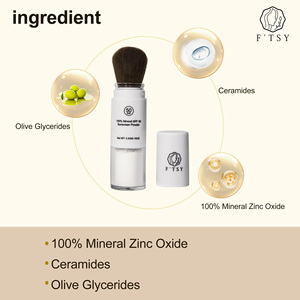 Protector Solar en Polvo <span class=keywords><strong>Mineral</strong></span> Personalizado con Protección UV de Amplio Espectro, Resistente al Agua, de Marca Privada, con Brocha, Zinc, FPS <span class=keywords><strong>50</strong></span> - Product Image 4