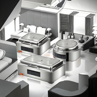 Cuisinière électrique de luxe pour buffet, 100°C, acier inoxydable 201, écran tactile numérique, économie d'énergie, hôtel