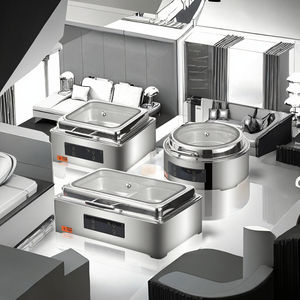 Cuisinière électrique de luxe pour buffet, 100°C, acier inoxydable 201, écran tactile numérique, économie d'énergie, hôtel - Product Image 3