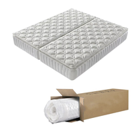 Matelas orthopédique respirant COSTFULL hybride Queen King Size, ressorts ensachés de qualité hôtelière 5 étoiles, mousse, enroulable, compressé sous vide dans une boîte