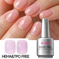 Base de gel pour ongles peinte à la main, précise et professionnelle, sans HEMA ni TPO, RONIKI Artist