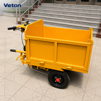 Chariot de manutention électrique télécommandé avec structure en acier pour les chantiers de construction, solution de transport fiable