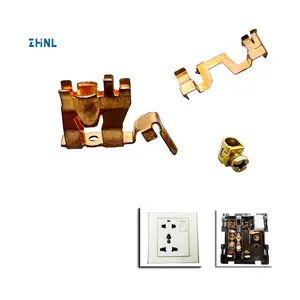 Southeast Asia or pakistan wall switch Vietnam standard one switch 5 holes socket hardware part electric brass stamping part