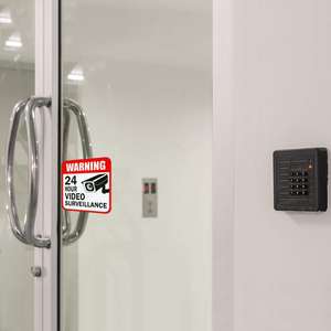 Pegatinas <span class=keywords><strong>de</strong></span> vinilo <span class=keywords><strong>de</strong></span> video <span class=keywords><strong>de</strong></span> 24 horas <span class=keywords><strong>de</strong></span> alta visibilidad, marcadores <span class=keywords><strong>de</strong></span> alerta <span class=keywords><strong>de</strong></span> seguridad para tiendas, oficinas, almacenes, entradas públicas - Product Image 5