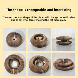 Pohon kucing mewah Modern dengan papan gores mainan kucing ramah lingkungan menyenangkan baru kami untuk Natal - Product Image 2