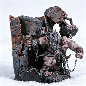 Statua in Resina di Ogro da 20 cm - Collezione Mostri Fantasy Oscuro, Giocattolo Artigianale da Esposizione, Idea Regalo - Product Image 4