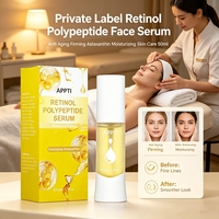 Sérum Visage Anti-Âge au Rétinol et Polypeptides, Raffermissant, à l'Astaxanthine, Hydratant, Soin de la Peau, 50ml, 100 pièces, Marque Blanche, OEM