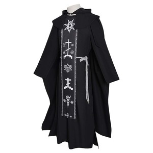Disfraz de Pastor Espeluznante para Hombre, Disfraz de Sacerdote Católico, Monje, Mago, Bruja, para Fiesta de Carnaval de Halloween, MDEC-003 - Product Image 4