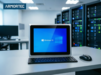 Komputer Panel Layar Sentuh Tanpa Kipas Industri Armortec 15.0 Inci Terintegrasi Prosesor Intel Generasi 6/7/11/12/13/14