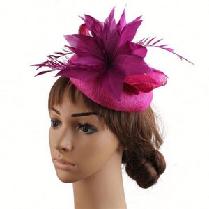 Sombreros de Gasa de Moda al por Mayor, Accesorios para el Cabello de Novia de 4 Capas, Sombreros de Fiesta, Sombreros Fascinadores para Damas - Product Image 4