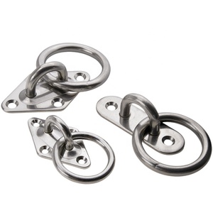 Œil de fixation oblong en acier inoxydable 316 pour usage maritime, anneau en D de 5 mm, plaque de fixation, boucle, gréement, accessoires pour yacht et <span class=keywords><strong>bateau</strong></span> - Product Image 3