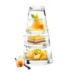<span class=keywords><strong>Set</strong></span> di Barattoli in Vetro Impilabili a 3 Strati, 120ml 220ml 350ml, Contenitori Rotondi per Alimenti con Coperchio - Product Image 4