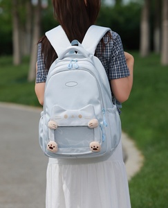 <span class=keywords><strong>Zaino</strong></span> Scolastico Impermeabile a Forma di Gatto per Bambini con Finestra Trasparente e Maniglia per Trolley, Simpatico <span class=keywords><strong>Zaino</strong></span> con Faccia di Gatto per Studentesse - Product Image 5