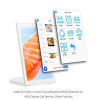 Écran tactile vertical en forme de L, tablette Android 10,1 pouces, écran numérique de signalisation de bureau pour système de commande de commentaires clients
