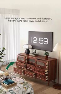 Bán Buôn Hiển Thị Tủ Trắng Đồ Nội Thất Phòng Khách Ngăn Kéo Locker Sang Trọng Mỹ Retro Ngực Của Ngăn Kéo Giường Cuối Tủ - Product Image 6