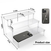 Support de présentation transparent en acrylique écologique, personnalisable, facile à assembler, organisateur multifonctionnel pour présentations de vêtements