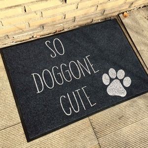 Tapis de porte amusants et absorbants personnalisés pour les pattes de chien boueuses - Product Image 3
