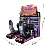32 pouces écran OutRun simulateur vidéo conduite Arcade monnayeur voiture de course jeu Machine adulte Amusement