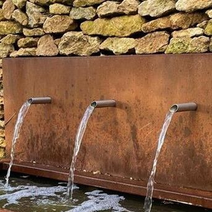 น้ำพุเหล็กคอร์เทนร่วมสมัย - น้ำพุตกแต่งสวน - Product Image 6